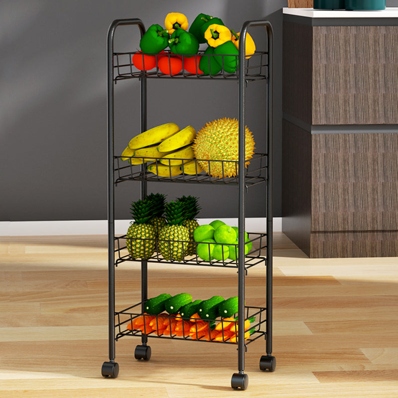 11"W Bookshelf Contemporary Style Bookcase with Casters for Home and Study Room Clearhalo 'Bookcases' 'furn' 'furn_bookcases' 'Furniture' 'furniture_bookcases' 'kitchen' 'kitchen_bookcases' 'Living Room Furniture' 'Office Furniture' 4698700