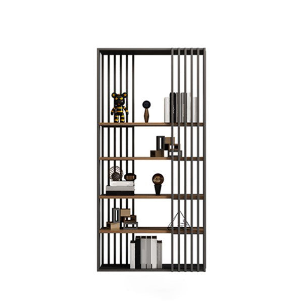 Open Metal Etagere Bookcase Industrial Shelf Bookcase with Shelves Black Clearhalo 'Bookcases' 'furn' 'furn_bookcases' 'Furniture' 'furniture_bookcases' 'kitchen' 'kitchen_bookcases' 'Living Room Furniture' 'Office Furniture' 4698721