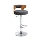 Contemporary Swivel Adjustable Height Bar Stool Home Footrest Stool Grey Silver 1 Piece Clearhalo 'Bar Furniture' 'Bar Stools' 'bar_stools' 'furn' 'furn_bar_stools' 'furniture_bar_stools' 'Kitchen & Dining Furniture' 'kitchen&dining_furn' 'kitchen' 'kitchen_furn' Furniture' 4699003