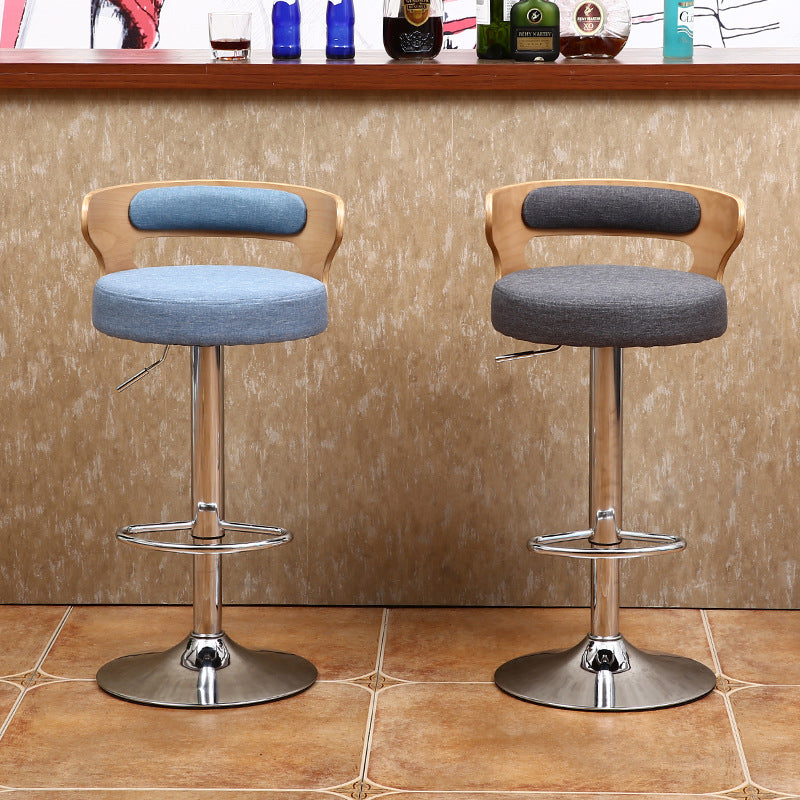 Contemporary Swivel Adjustable Height Bar Stool Home Footrest Stool Clearhalo 'Bar Furniture' 'Bar Stools' 'bar_stools' 'furn' 'furn_bar_stools' 'furniture_bar_stools' 'Kitchen & Dining Furniture' 'kitchen&dining_furn' 'kitchen' 'kitchen_furn' Furniture' 4699004