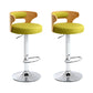 Contemporary Swivel Adjustable Height Bar Stool Home Footrest Stool Green Silver 2 Piece Set Clearhalo 'Bar Furniture' 'Bar Stools' 'bar_stools' 'furn' 'furn_bar_stools' 'furniture_bar_stools' 'Kitchen & Dining Furniture' 'kitchen&dining_furn' 'kitchen' 'kitchen_furn' Furniture' 4699016