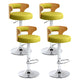 Contemporary Swivel Adjustable Height Bar Stool Home Footrest Stool Green Silver 4 Piece Set Clearhalo 'Bar Furniture' 'Bar Stools' 'bar_stools' 'furn' 'furn_bar_stools' 'furniture_bar_stools' 'Kitchen & Dining Furniture' 'kitchen&dining_furn' 'kitchen' 'kitchen_furn' Furniture' 4699018