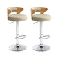 Contemporary Swivel Adjustable Height Bar Stool Home Footrest Stool Khaki Silver 2 Piece Set Clearhalo 'Bar Furniture' 'Bar Stools' 'bar_stools' 'furn' 'furn_bar_stools' 'furniture_bar_stools' 'Kitchen & Dining Furniture' 'kitchen&dining_furn' 'kitchen' 'kitchen_furn' Furniture' 4699023