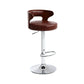Contemporary Swivel Adjustable Height Bar Stool Home Footrest Stool Dark Brown Silver 1 Piece Clearhalo 'Bar Furniture' 'Bar Stools' 'bar_stools' 'furn' 'furn_bar_stools' 'furniture_bar_stools' 'Kitchen & Dining Furniture' 'kitchen&dining_furn' 'kitchen' 'kitchen_furn' Furniture' 4699025