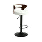 Contemporary Swivel Adjustable Height Bar Stool Home Footrest Stool White Black 1 Piece Clearhalo 'Bar Furniture' 'Bar Stools' 'bar_stools' 'furn' 'furn_bar_stools' 'furniture_bar_stools' 'Kitchen & Dining Furniture' 'kitchen&dining_furn' 'kitchen' 'kitchen_furn' Furniture' 4699031