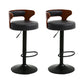 Contemporary Swivel Adjustable Height Bar Stool Home Footrest Stool Matte Black Black 2 Piece Set Clearhalo 'Bar Furniture' 'Bar Stools' 'bar_stools' 'furn' 'furn_bar_stools' 'furniture_bar_stools' 'Kitchen & Dining Furniture' 'kitchen&dining_furn' 'kitchen' 'kitchen_furn' Furniture' 4699035