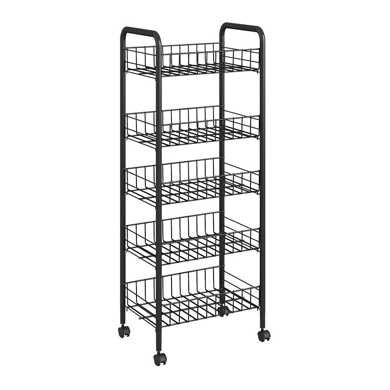 Contemporary Style Bookshelf with Caster Wheel Book Shelf for Home Office Clearhalo 'Bookcases' 'furn' 'furn_bookcases' 'Furniture' 'furniture_bookcases' 'kitchen' 'kitchen_bookcases' 'Living Room Furniture' 'Office Furniture' 4700539