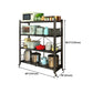 Contemporary Folding Steel Etagere Bookshelf with Caster Wheels Clearhalo 'Bookcases' 'furn' 'furn_bookcases' 'Furniture' 'furniture_bookcases' 'kitchen' 'kitchen_bookcases' 'Living Room Furniture' 'Office Furniture' 4700587