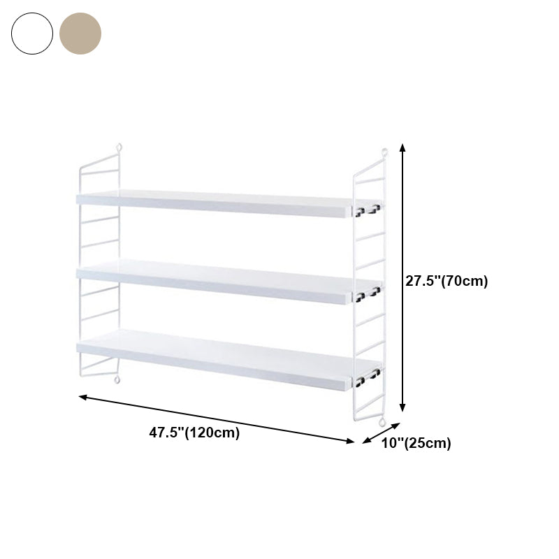 Modern Wall Mounted Bookcase with Solid Wood Rectangular Shelves Clearhalo 'Bookcases' 'furn' 'furn_bookcases' 'Furniture' 'furniture_bookcases' 'kitchen' 'kitchen_bookcases' 'Living Room Furniture' 'Office Furniture' 4700603