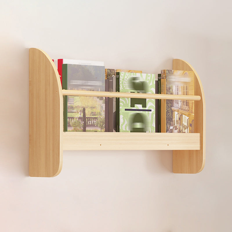 Contemporary Style Bookshelf Wall Mounted Horizontal Bookcase for Home Office 23.6"L x 4.3"W x 12.6"H Natural 1 Piece Clearhalo 'Bookcases' 'furn' 'furn_bookcases' 'Furniture' 'furniture_bookcases' 'kitchen' 'kitchen_bookcases' 'Living Room Furniture' 'Office Furniture' 4700772