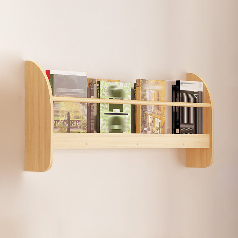 Contemporary Style Bookshelf Wall Mounted Horizontal Bookcase for Home Office 31.5"L x 4.3"W x 12.6"H Natural 1 Piece Clearhalo 'Bookcases' 'furn' 'furn_bookcases' 'Furniture' 'furniture_bookcases' 'kitchen' 'kitchen_bookcases' 'Living Room Furniture' 'Office Furniture' 4700773