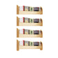 Contemporary Style Bookshelf Wall Mounted Horizontal Bookcase for Home Office 47.2"L x 4.3"W x 12.6"H Light Apricot 4 Piece Set Clearhalo 'Bookcases' 'furn' 'furn_bookcases' 'Furniture' 'furniture_bookcases' 'kitchen' 'kitchen_bookcases' 'Living Room Furniture' 'Office Furniture' 4700805