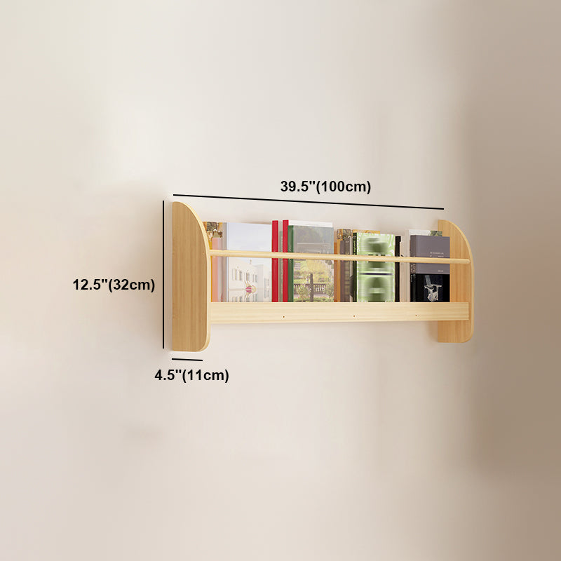 Contemporary Style Bookshelf Wall Mounted Horizontal Bookcase for Home Office Clearhalo 'Bookcases' 'furn' 'furn_bookcases' 'Furniture' 'furniture_bookcases' 'kitchen' 'kitchen_bookcases' 'Living Room Furniture' 'Office Furniture' 4700838
