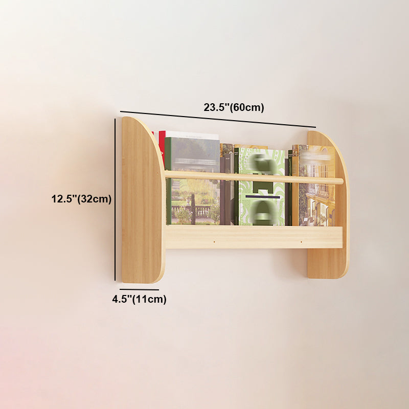 Contemporary Style Bookshelf Wall Mounted Horizontal Bookcase for Home Office Clearhalo 'Bookcases' 'furn' 'furn_bookcases' 'Furniture' 'furniture_bookcases' 'kitchen' 'kitchen_bookcases' 'Living Room Furniture' 'Office Furniture' 4700840