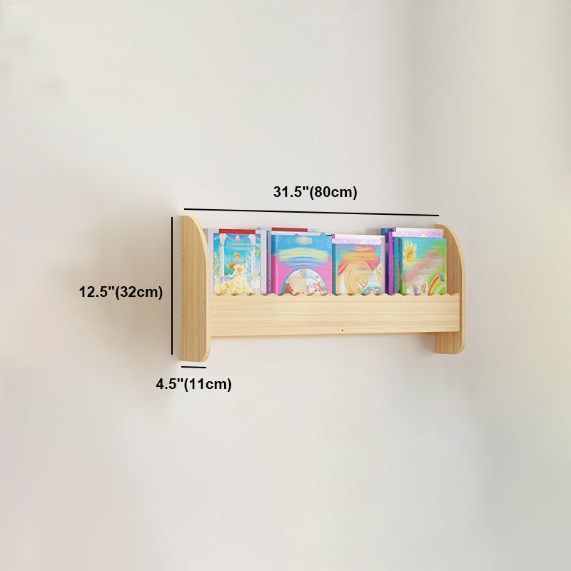 Contemporary Style Bookshelf Wall Mounted Horizontal Bookcase for Home Office Clearhalo 'Bookcases' 'furn' 'furn_bookcases' 'Furniture' 'furniture_bookcases' 'kitchen' 'kitchen_bookcases' 'Living Room Furniture' 'Office Furniture' 4700846