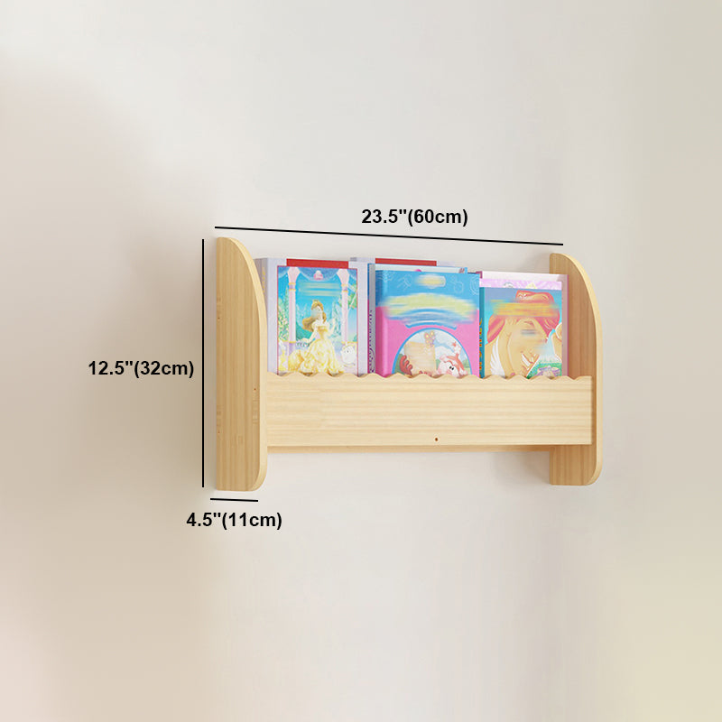 Contemporary Style Bookshelf Wall Mounted Horizontal Bookcase for Home Office Clearhalo 'Bookcases' 'furn' 'furn_bookcases' 'Furniture' 'furniture_bookcases' 'kitchen' 'kitchen_bookcases' 'Living Room Furniture' 'Office Furniture' 4700847