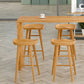 Light Brown Industrial Style Bar Table Solid Wood Indoor Casual Bar Table Clearhalo 'Bar Furniture' 'Bar Tables' 'bar_tables' 'furn' 'furn_bar_tables' 'Furniture' 'furniture_bar_tables' 'Kitchen & Dining Furniture' 4705389