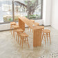 Light Brown Industrial Style Bar Table Solid Wood Indoor Casual Bar Table Clearhalo 'Bar Furniture' 'Bar Tables' 'bar_tables' 'furn' 'furn_bar_tables' 'Furniture' 'furniture_bar_tables' 'Kitchen & Dining Furniture' 4705393