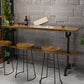 Brown Industrial Style Bar Table Pine Wood Milk Tea Shop Casual Bar Table Clearhalo 'Bar Furniture' 'Bar Tables' 'bar_tables' 'furn' 'furn_bar_tables' 'Furniture' 'furniture_bar_tables' 'Kitchen & Dining Furniture' 4705454