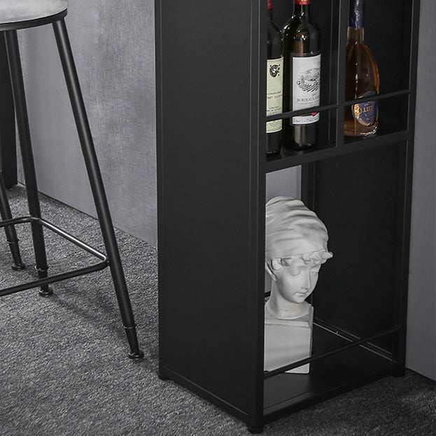 Gray White and Black Modern Style Bar Table in Marble and Metal Milk Tea Shop Bar Table Clearhalo 'Bar Furniture' 'Bar Tables' 'bar_tables' 'furn' 'furn_bar_tables' 'Furniture' 'furniture_bar_tables' 'Kitchen & Dining Furniture' 4705475