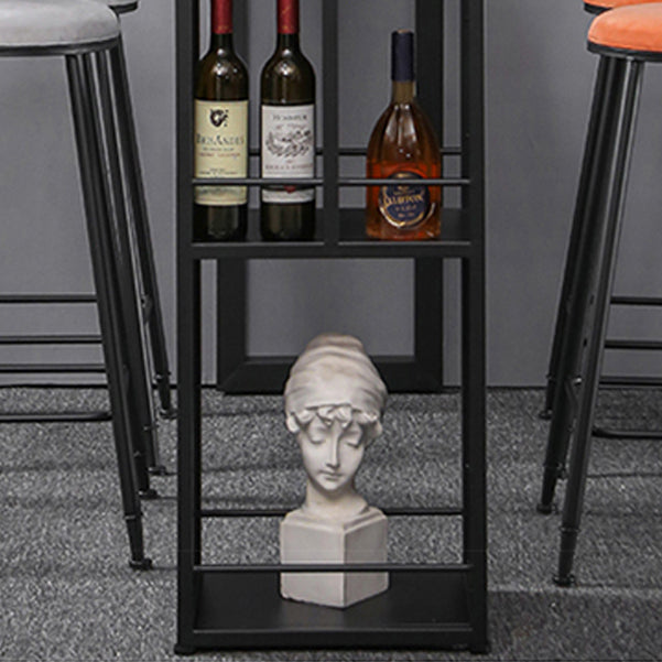 Gray White and Black Modern Style Bar Table in Marble and Metal Milk Tea Shop Bar Table Clearhalo 'Bar Furniture' 'Bar Tables' 'bar_tables' 'furn' 'furn_bar_tables' 'Furniture' 'furniture_bar_tables' 'Kitchen & Dining Furniture' 4705478