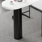 White Modern Style Specialty Bar Table in Faux Marble and Wood Milk Tea Shop Bar Table Clearhalo 'Bar Furniture' 'Bar Tables' 'bar_tables' 'furn' 'furn_bar_tables' 'Furniture' 'furniture_bar_tables' 'Kitchen & Dining Furniture' 4705500