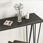 White and Black Glam Style Bar Table in Iron Top and Faux Marble Milk Tea Shop Bar Table Clearhalo 'Bar Furniture' 'Bar Tables' 'bar_tables' 'furn' 'furn_bar_tables' 'Furniture' 'furniture_bar_tables' 'Kitchen & Dining Furniture' 4705517