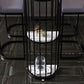 White Modern Style Bar Table in Faux Marble and Metal Specialty Coffee Shop Bar Table Clearhalo 'Bar Furniture' 'Bar Tables' 'bar_tables' 'furn' 'furn_bar_tables' 'Furniture' 'furniture_bar_tables' 'Kitchen & Dining Furniture' 4705533
