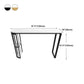 White Modern Style Bar Table in Faux Marble and Metal Specialty Milk Tea Shop Bar Table Clearhalo 'Bar Furniture' 'Bar Tables' 'bar_tables' 'furn' 'furn_bar_tables' 'Furniture' 'furniture_bar_tables' 'Kitchen & Dining Furniture' 4705562