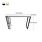 White Modern Style Bar Table in Faux Marble and Metal Specialty Milk Tea Shop Bar Table Clearhalo 'Bar Furniture' 'Bar Tables' 'bar_tables' 'furn' 'furn_bar_tables' 'Furniture' 'furniture_bar_tables' 'Kitchen & Dining Furniture' 4705566