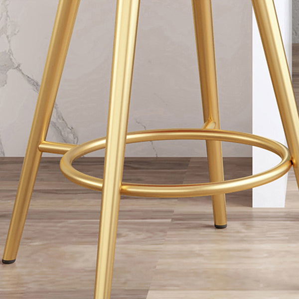 Glam Jewelry Shop PU Leather Stool Orange Footrest Low Back Stool Clearhalo 'Bar Furniture' 'Bar Stools' 'bar_stools' 'furn' 'furn_bar_stools' 'Furniture' 'furniture_bar_stools' 'Kitchen & Dining Furniture' 4705778
