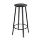 Contemporary Footrest Backless Barstool Matte Finish Iron Stool Matte Black 1 Piece Bar Stool(30"H) Clearhalo 'Bar Furniture' 'Bar Stools' 'bar_stools' 'furn' 'furn_bar_stools' 'Furniture' 'furniture_bar_stools' 'Kitchen & Dining Furniture' 4705809