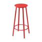 Contemporary Footrest Backless Barstool Matte Finish Iron Stool Red 1 Piece Clearhalo 'Bar Furniture' 'Bar Stools' 'bar_stools' 'furn' 'furn_bar_stools' 'Furniture' 'furniture_bar_stools' 'Kitchen & Dining Furniture' 4705816