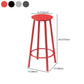 Contemporary Footrest Backless Barstool Matte Finish Iron Stool Clearhalo 'Bar Furniture' 'Bar Stools' 'bar_stools' 'furn' 'furn_bar_stools' 'Furniture' 'furniture_bar_stools' 'Kitchen & Dining Furniture' 4705820