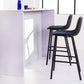 Industrial Low Back Bar-stool PU Leather Bar Stool with Metal Legs Clearhalo 'Bar Furniture' 'Bar Stools' 'bar_stools' 'Furniture' 'furniture_bar_stools' 'Kitchen & Dining Furniture' 4705876