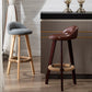Contemporary Home Footrest Stool Matte Finish Upholstered Barstool Clearhalo 'Bar Furniture' 'Bar Stools' 'bar_stools' 'furn' 'furn_bar_stools' 'Furniture' 'furniture_bar_stools' 'Kitchen & Dining Furniture' 4705894
