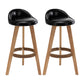 Contemporary Home Footrest Stool Matte Finish Upholstered Barstool Black 2 Piece Set Clearhalo 'Bar Furniture' 'Bar Stools' 'bar_stools' 'furn' 'furn_bar_stools' 'Furniture' 'furniture_bar_stools' 'Kitchen & Dining Furniture' 4705895