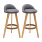 Contemporary Home Footrest Stool Matte Finish Upholstered Barstool Grey 2 Piece Set Clearhalo 'Bar Furniture' 'Bar Stools' 'bar_stools' 'furn' 'furn_bar_stools' 'Furniture' 'furniture_bar_stools' 'Kitchen & Dining Furniture' 4705913