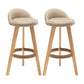 Contemporary Home Footrest Stool Matte Finish Upholstered Barstool Beige 2 Piece Set Clearhalo 'Bar Furniture' 'Bar Stools' 'bar_stools' 'furn' 'furn_bar_stools' 'Furniture' 'furniture_bar_stools' 'Kitchen & Dining Furniture' 4705916