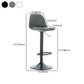 Industrial Upholstered Swivel Bar Stools Low Back Stools for Home Clearhalo 'Bar Furniture' 'Bar Stools' 'bar_stools' 'furn' 'furn_bar_stools' 'Furniture' 'furniture_bar_stools' 'Kitchen & Dining Furniture' 4705935