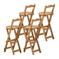 Modern Design Low Back Round Bar Stools for Home Solid Wood Bar Stool with Wood Seat Wood 4 Piece Set Bar Stool(30"H) Clearhalo 'Bar Furniture' 'Bar Stools' 'bar_stools' 'furn' 'furn_bar_stools' 'Furniture' 'furniture_bar_stools' 'Kitchen & Dining Furniture' 4705962