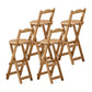 Modern Design Low Back Round Bar Stools for Home Solid Wood Bar Stool with Wood Seat Wood 4 Piece Set Counter Stool (24"H) Clearhalo 'Bar Furniture' 'Bar Stools' 'bar_stools' 'furn' 'furn_bar_stools' 'Furniture' 'furniture_bar_stools' 'Kitchen & Dining Furniture' 4705965