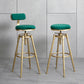 Glam Style Upholstered Bar Stools for Home Armless Stools with Metal Base Clearhalo 'Bar Furniture' 'Bar Stools' 'bar_stools' 'furn' 'furn_bar_stools' 'Furniture' 'furniture_bar_stools' 'Kitchen & Dining Furniture' 4705969