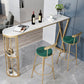 Contemporary Round Bar and Counter Stool Metal Stool with 4 Gold Legs Clearhalo 'Bar Furniture' 'Bar Stools' 'bar_stools' 'furn' 'furn_bar_stools' 'Furniture' 'furniture_bar_stools' 'Kitchen & Dining Furniture' 4706013