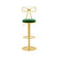 Contemporary Metal Bar and Counter Stool Low Back Stool with Pedestal Base in Gold Army Green 1 Piece Bar Stool(31"H) Clearhalo 'Bar Furniture' 'Bar Stools' 'bar_stools' 'furn' 'furn_bar_stools' 'Furniture' 'furniture_bar_stools' 'Kitchen & Dining Furniture' 4706077
