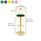 Contemporary Metal Bar and Counter Stool Low Back Stool with Pedestal Base in Gold Clearhalo 'Bar Furniture' 'Bar Stools' 'bar_stools' 'furn' 'furn_bar_stools' 'Furniture' 'furniture_bar_stools' 'Kitchen & Dining Furniture' 4706094