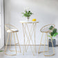 Contemporary Round Bar and Counter Stool Metal Stool with Sled Base Clearhalo 'Bar Furniture' 'Bar Stools' 'bar_stools' 'furn' 'furn_bar_stools' 'Furniture' 'furniture_bar_stools' 'Kitchen & Dining Furniture' 4706099