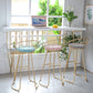 Contemporary Round Bar and Counter Stool Metal Stool with Sled Base Clearhalo 'Bar Furniture' 'Bar Stools' 'bar_stools' 'furn' 'furn_bar_stools' 'Furniture' 'furniture_bar_stools' 'Kitchen & Dining Furniture' 4706100