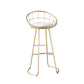 Contemporary Round Bar and Counter Stool Metal Stool with Sled Base Clearhalo 'Bar Furniture' 'Bar Stools' 'bar_stools' 'furn' 'furn_bar_stools' 'Furniture' 'furniture_bar_stools' 'Kitchen & Dining Furniture' 4706102