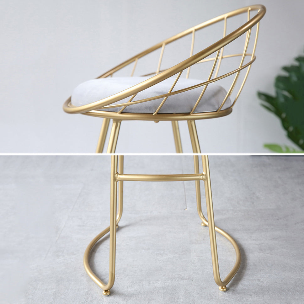 Contemporary Round Bar and Counter Stool Metal Stool with Sled Base Clearhalo 'Bar Furniture' 'Bar Stools' 'bar_stools' 'furn' 'furn_bar_stools' 'Furniture' 'furniture_bar_stools' 'Kitchen & Dining Furniture' 4706104